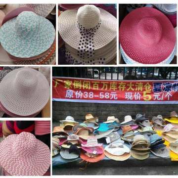 義烏帶瑞庫存夏涼帽 5元模式掀起地攤江湖新浪潮